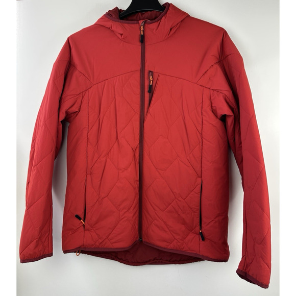 Duluth Trading Co. Agiloft Hooded Zip Up Quilted Jacket Red Men's Medium H12798 - Picture 15 of 16